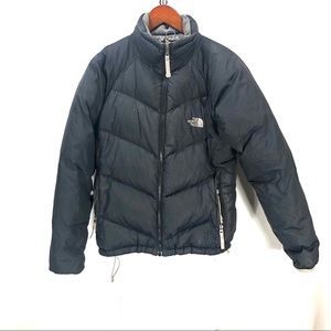 The north face down blue puffer coat size M